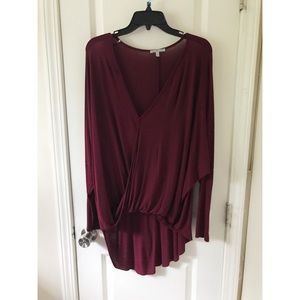 🎀 WRAPPED MAROON SHIRT 🎀